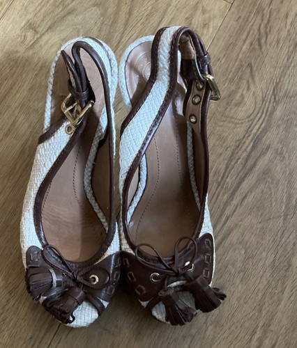 Zara white and - brown, tan