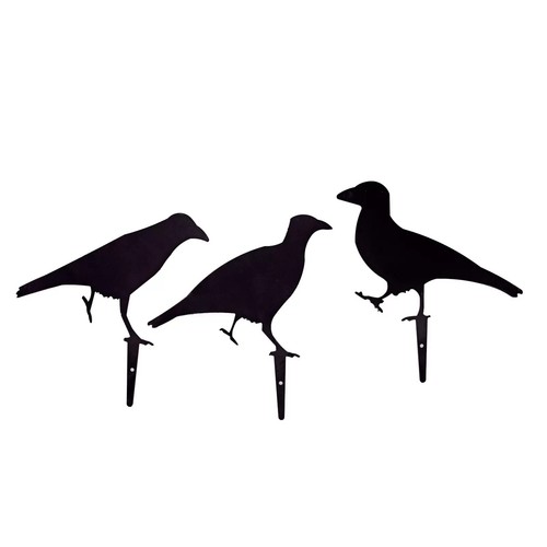 Garden metal crow decoy - metal,