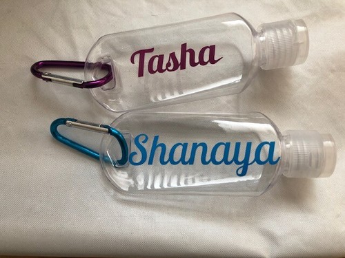 Personalised sanitiser bottle - personalised,