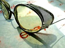 VTG STEAMPUNK SUNGLASSES WW2 MATSUDA GAULTIERPALE LEMON LENS METAL MESH SHIELDS
