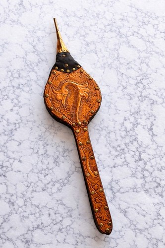 Handcrafted embossed leather - embossed,