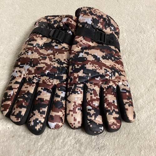 Rugged camo waterproof gloves - waterproof,