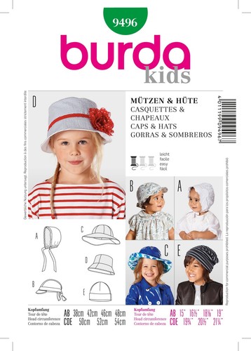 Burda style stylish caps - caps, &
