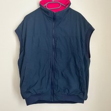 Musto Snugs Size S Women's Reversible Gilet Navy Pink Polartec Fleece Bodywarmer