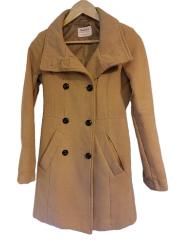 Bershka double breasted tan - bershka,