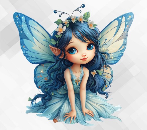 Fairy girl wall - vinyl, decal