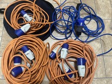 Assorted Various Camping Leads Mainly Maypole Job Lot Caravan Motorhome