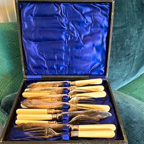 Vintage pcs cutlery set - vintage,