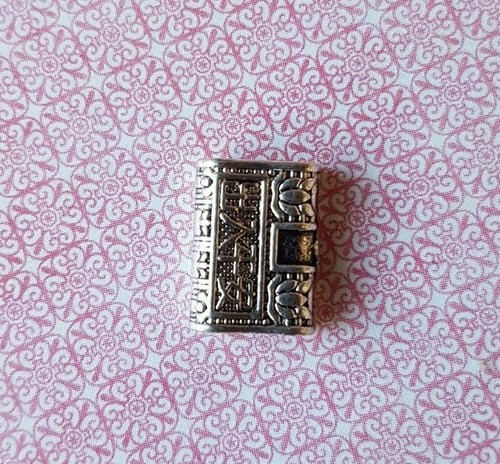 Silver engraved metal - , diary