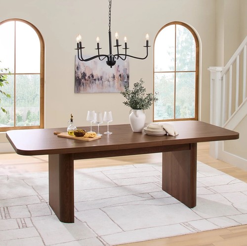 Walnut brown dining room - walnut,