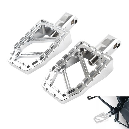 Chrome rear foot pegs - chrome,