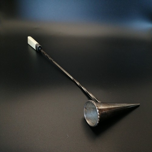 Antique silver plate candle - silver-plate,