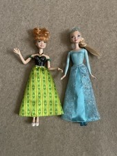 Frozen - Elsa and Anna Barbie Type Dolls - Excellent Condition