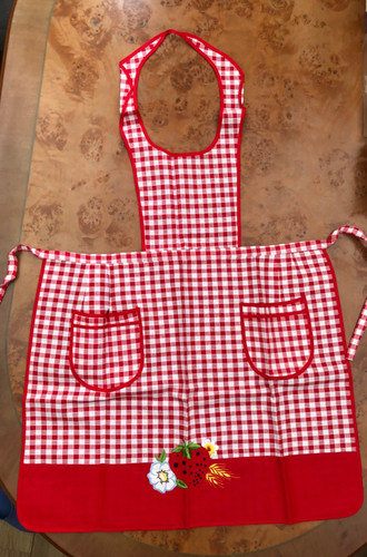 Vintage 1980s red gingham - vintage,