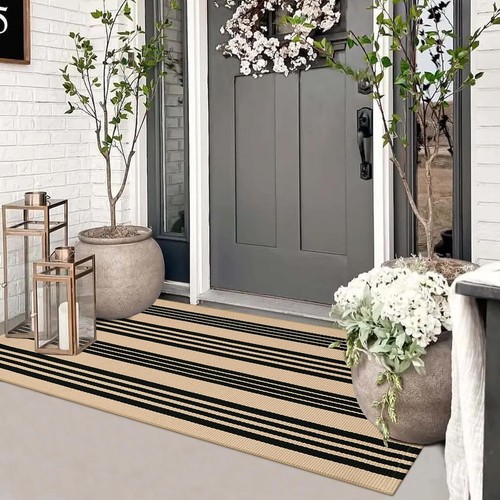 Striped black khaki outdoor - striped,