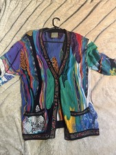 Coogi Cardigan Large 90s Hip