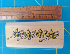 Daffodil border rubber stamp - daffodil,