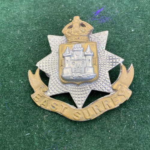 East surrey regiment cap - surrey, badge