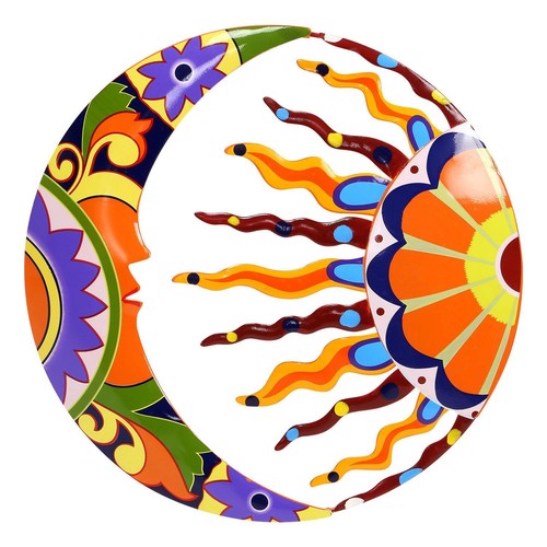 Large metal moon - sun, wall