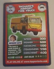 Richard's Airport Fire Truck Common Top Gear Turbo Challenge Extra Card