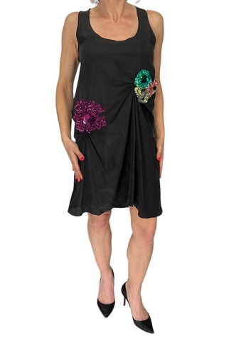 Missoni italy black silk racer - black,