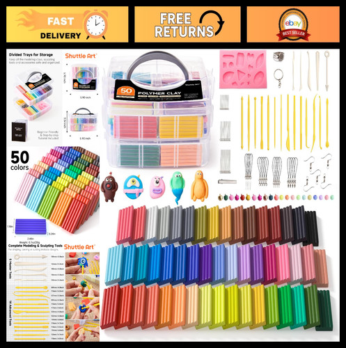 Colors polymer clay - 50,