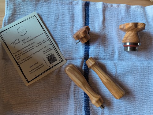 Olive wood knobs for - , pavoni
