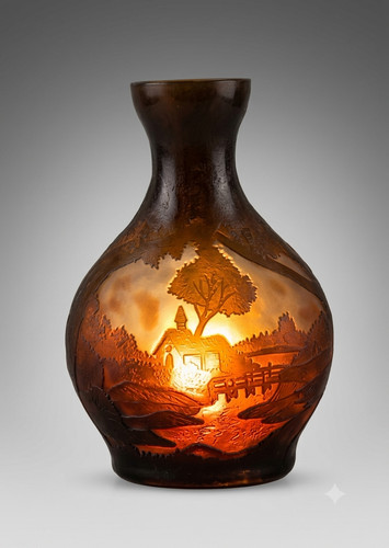 Baymark cameo glass vase - baymark,