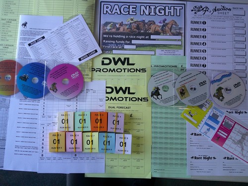 Race night fundraising set - set, 9
