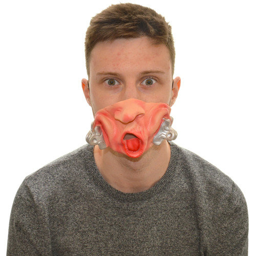Latex half mask bolts monster - half,