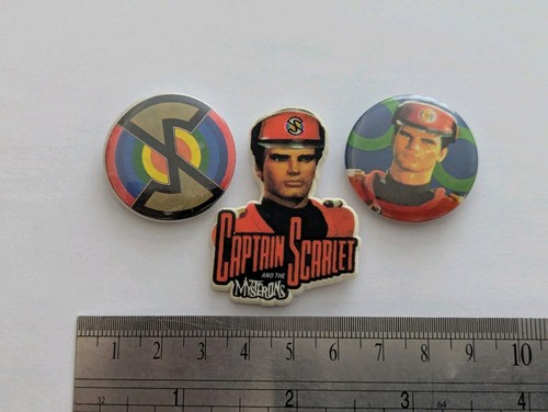 Vintage captain scarlett pin - captain,