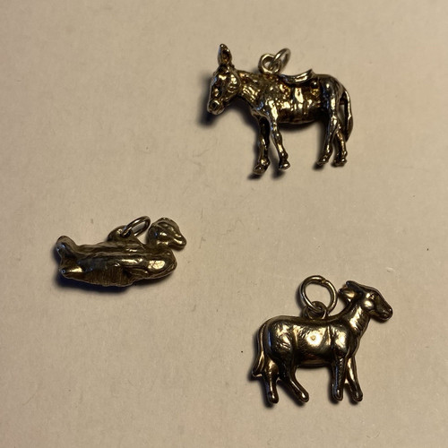 Silver animal charms pendants - ,