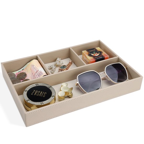 Valet tray leather office - valet,