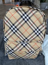 BURBERRY CHECK RUCKSACK