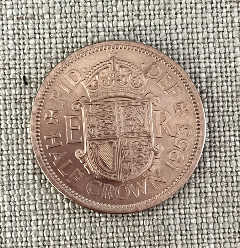 1953 half crown coin the - coin,