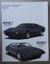 FERRARI 308 GT4 & GTB orig