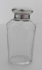 Solid Silver Topped Toilet Bottle dates 1919
