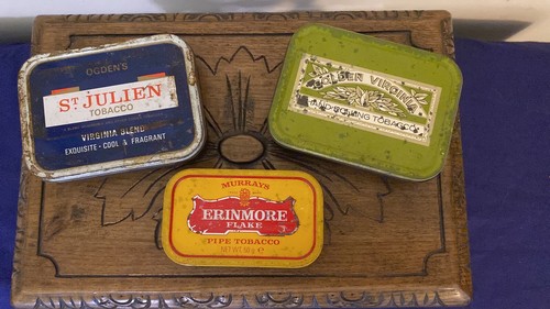 Tobacco tins vintage golden - tobacco,