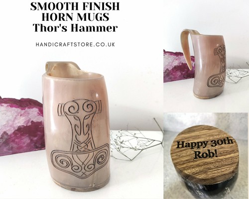 Real horn mug - real, personalized