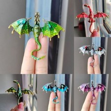 Vintage enamel dragon brooches - vintage,