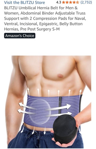 Umbilical hernia belt brace - hernia,