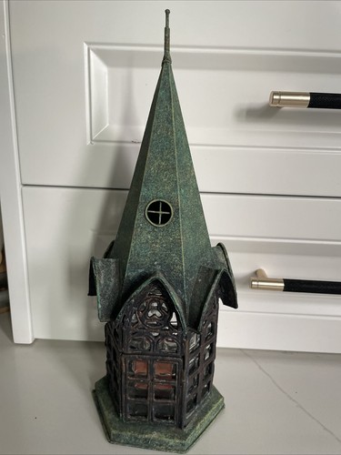 Vintage gothic spire - spire, green