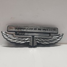 Trans world Airlines TWA plastic wings junior crew member badge