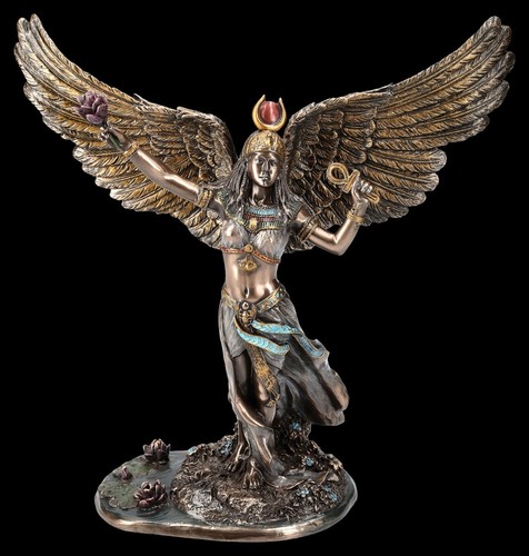 Isis figure pond with - figure, at