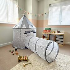 Relsy Grey Star Play Tent & Tunnel Bundle