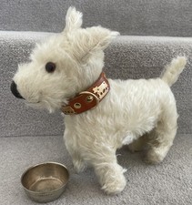 Superb Antique Vintage Chad Valley Scottie Dog Soft Toy Bear Pal W/ Label 1940s