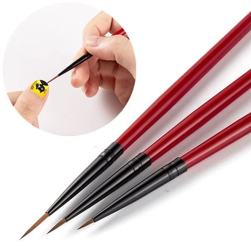 3pcs liner brush - liner, nail