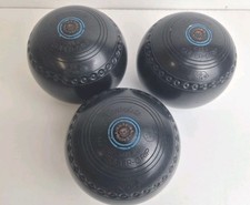 Henselite Super-Grip Size 2 Lawn Bowls Set of 3 Bowls 775-UV 