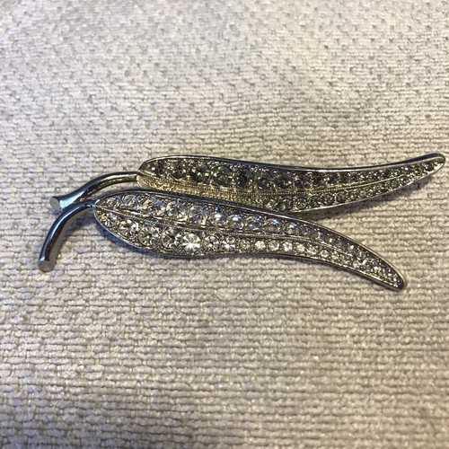 Silver tone clear rhinestone - clear,