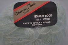 Rare Sheena Anne Luxury Mohair Look 100% acrylic yarn in light green colour 50g